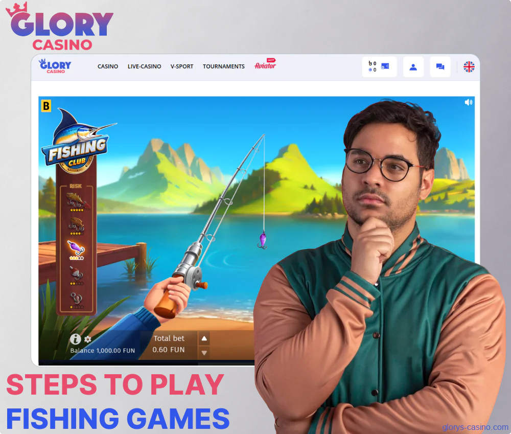 Instructions on playing fishing games on Glory Casino for players from Bangladesh
